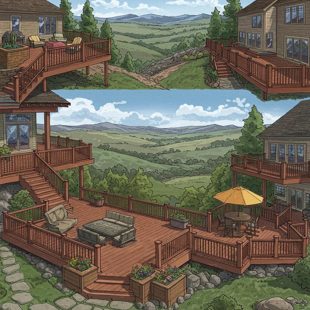 Innovative deck design concepts for maximizing scenic views and usable space in Parker, Colorado